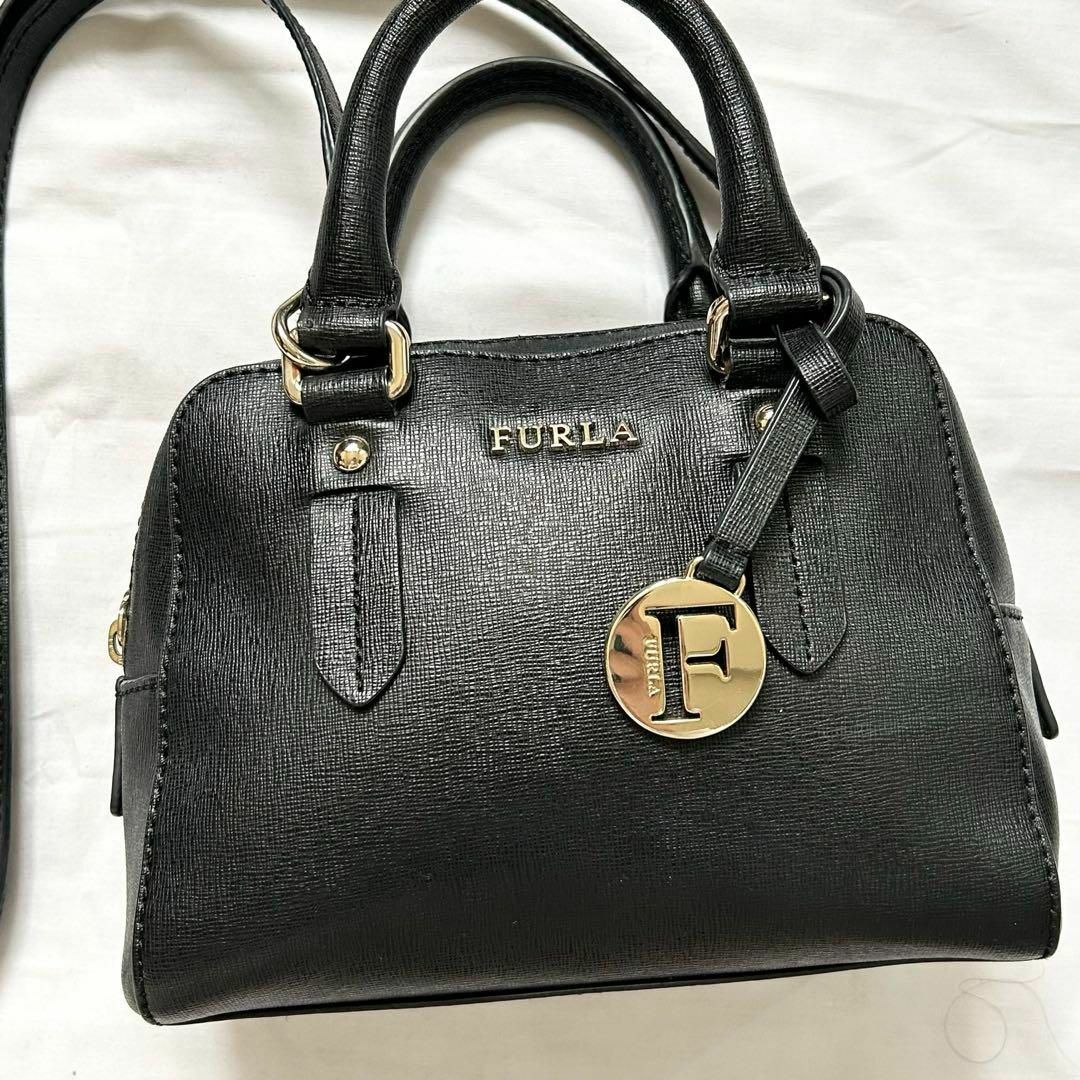 Furla(フルラ)の⭐️極美品⭐️2way フルラ ショルダーバッグ　ハンドバッグ　本革　ブラック レディースのバッグ(ショルダーバッグ)の商品写真