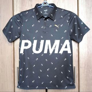 プーマ(PUMA)のプーマ PUMA メンズ ロゴモチーフ 総柄 半袖 ポロシャツ(ウエア)