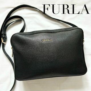 フルラ(Furla)の✨美品✨FURLA ショルダーバッグ　リリー　レザー　黒　ブラック　ポシェット(ショルダーバッグ)