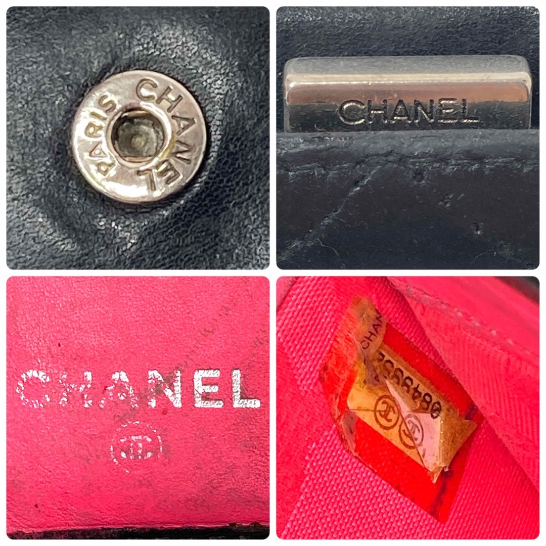 CHANEL(シャネル)のシャネル　カンボンライン　レザー　ココマーク　二つ折り財布　折財布　がま口 レディースのファッション小物(財布)の商品写真
