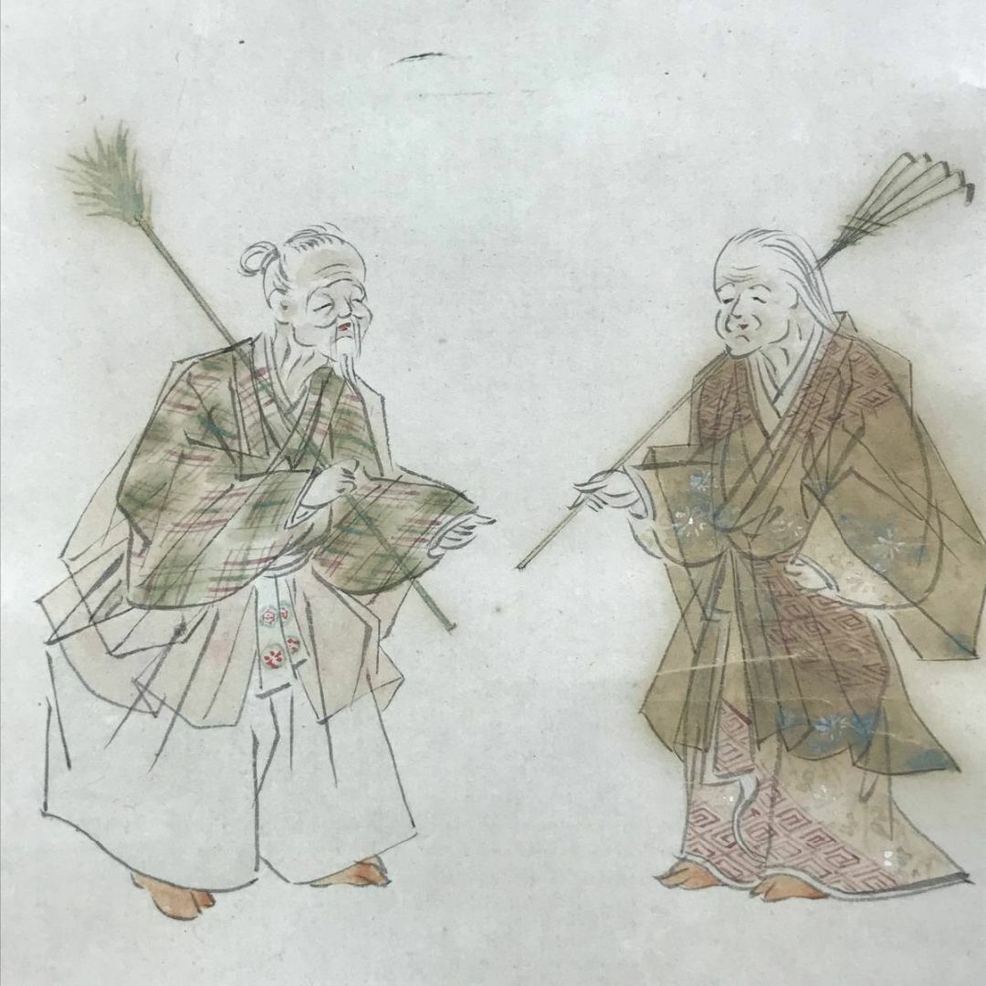 真作/浮田一蕙/高砂/三幅対/山水/掛軸☆宝船☆AE-62 真作/浮田一蕙/高砂/三幅対/山水/掛軸☆宝船☆AE-62
