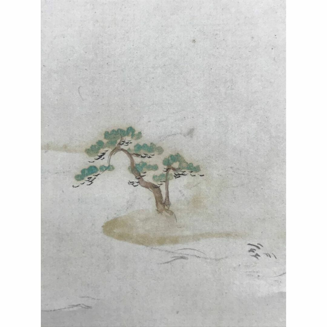 真作/浮田一蕙/高砂/三幅対/山水/掛軸☆宝船☆AE-62 真作/浮田一蕙/高砂/三幅対/山水/掛軸☆宝船☆AE-62