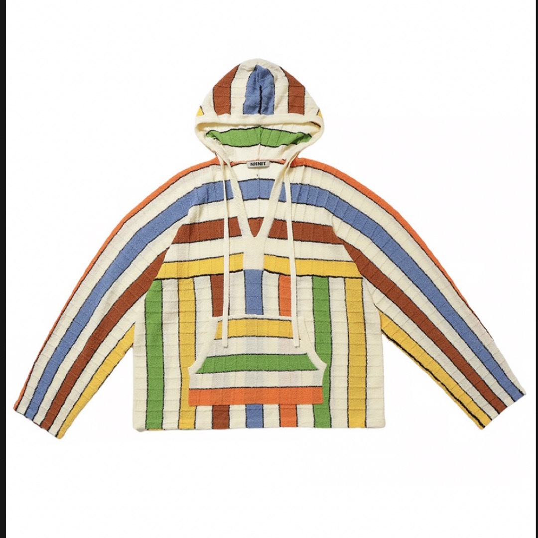 NKNIT stripe KNIT towel hoodie  レディースのトップス(パーカー)の商品写真