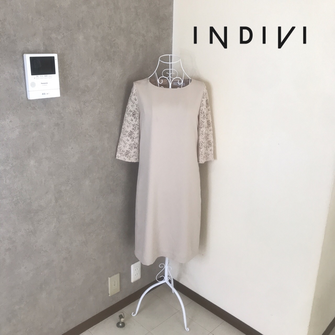 INDIVI(インディヴィ)のインディヴィ♡1度着用　ワンピース  レディースのワンピース(ひざ丈ワンピース)の商品写真