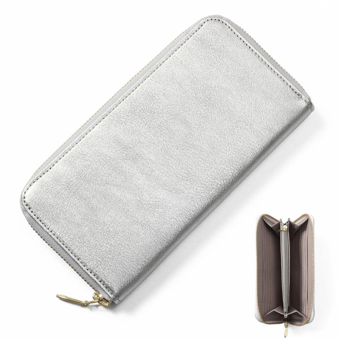 【色: シルバー】[ブランポム] [Rose Pomme] 財布 レディース 長 レディースのバッグ(その他)の商品写真