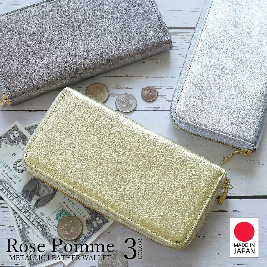 【色: シルバー】[ブランポム] [Rose Pomme] 財布 レディース 長 レディースのバッグ(その他)の商品写真