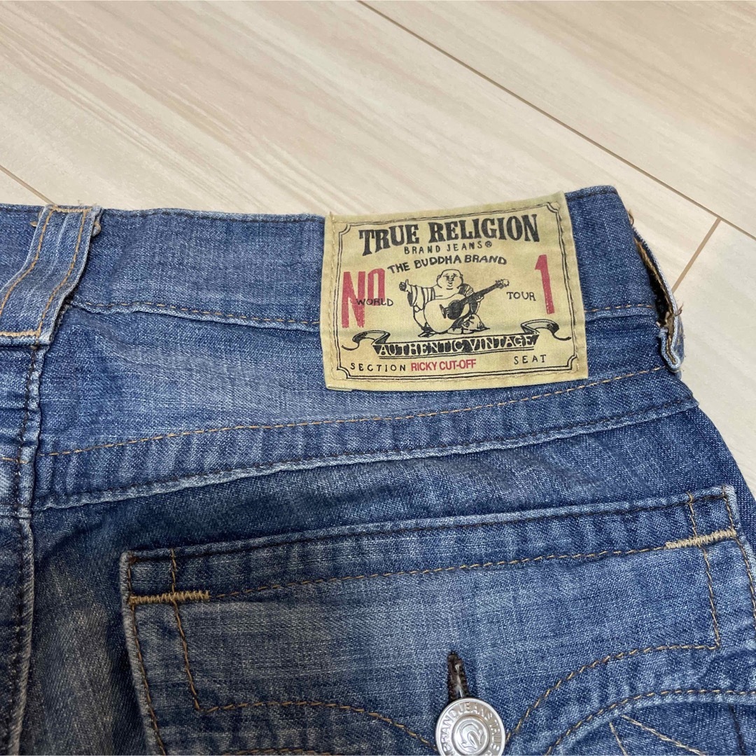 True Religion(トゥルーレリジョン)のTRUE RELIGION ハーフパンツ　デニム　サイズ29 メンズ メンズのパンツ(デニム/ジーンズ)の商品写真