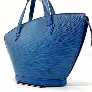 ルイヴィトン(LOUIS VUITTON)の【美品】ルイヴィトン トートバッグ エピ サンジャック ロゴ トレドブルー(トートバッグ)