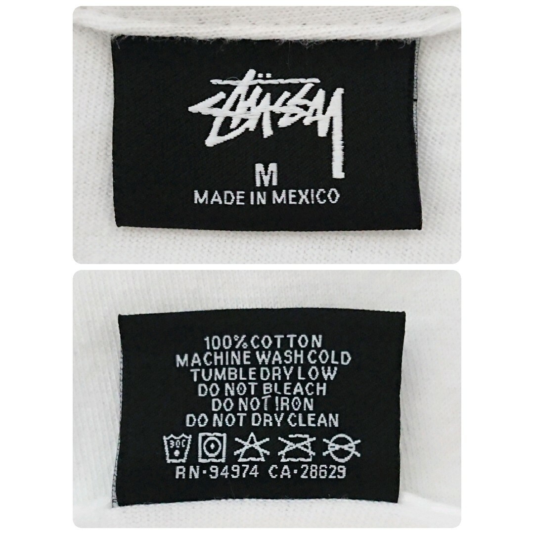 STUSSY(ステューシー)の希少 ステューシー CDG コラボ スケートマン 両面 ロゴ 半袖 Tシャツ メンズのトップス(Tシャツ/カットソー(半袖/袖なし))の商品写真