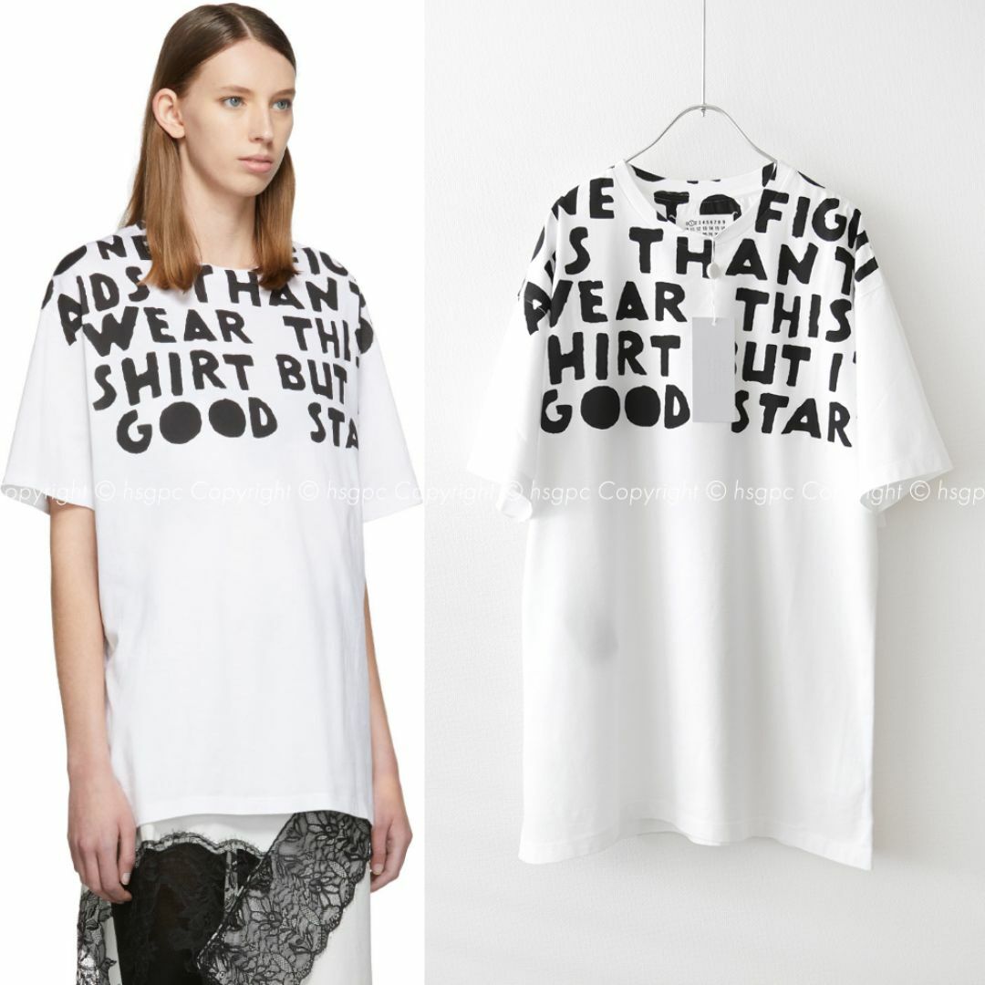 Maison Martin Margiela(マルタンマルジェラ)の【専用】メゾンマルジェラ チャリティー AIDS Tシャツ 半袖 ロゴT  レディースのトップス(Tシャツ(半袖/袖なし))の商品写真