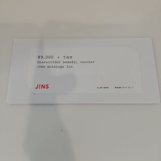 JINS - JINS 　ジンズ 株主優待 9000円