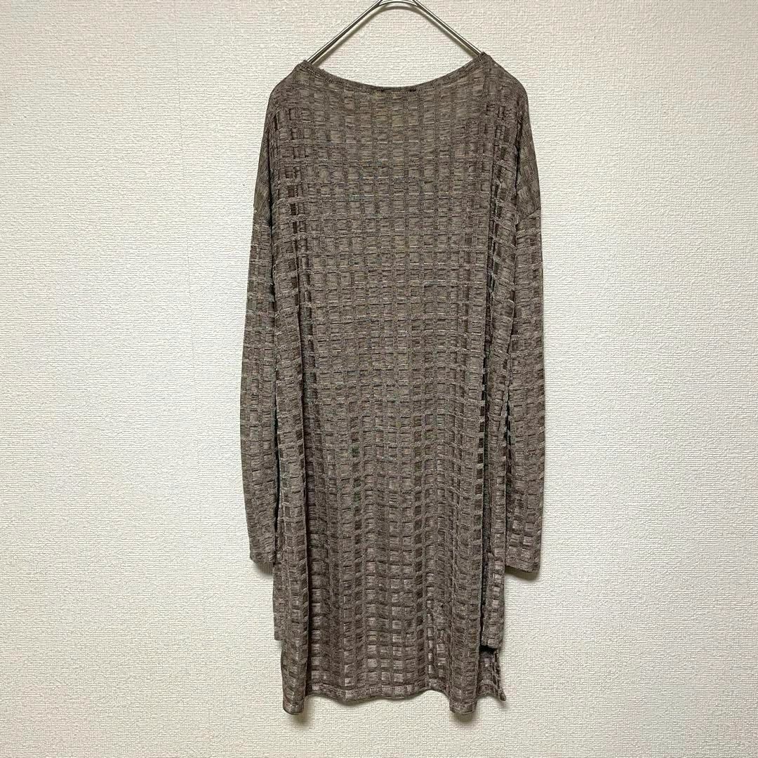 ZARA(ザラ)のxx139 ZARA/伸縮性カットソー/トップス/チュニック/長袖/伸縮性 レディースのトップス(カットソー(長袖/七分))の商品写真