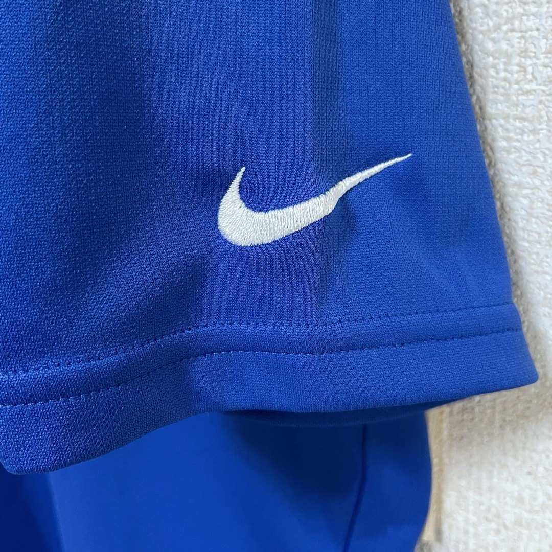 NIKE(ナイキ)のNIKE ナイキ Tシャツ ゲームシャツ 半袖 ブルー×ホワイト  袖ロゴ刺繍 メンズのトップス(Tシャツ/カットソー(半袖/袖なし))の商品写真