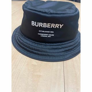 バーバリー(BURBERRY)のバーバリー  バケット 新品未使用 ブラック サイズL(ハット)