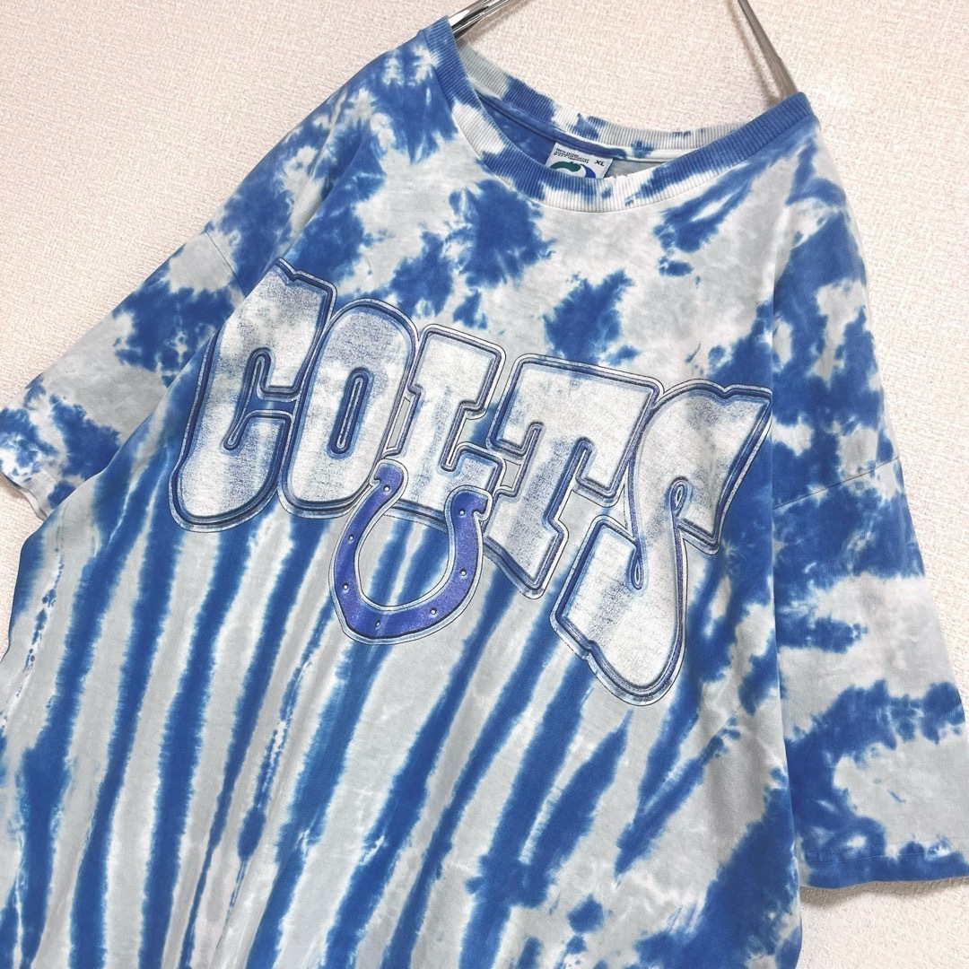 LIQUID BLUE Tシャツ 半袖 COLTS コルツ フットボール NFL メンズのトップス(Tシャツ/カットソー(半袖/袖なし))の商品写真