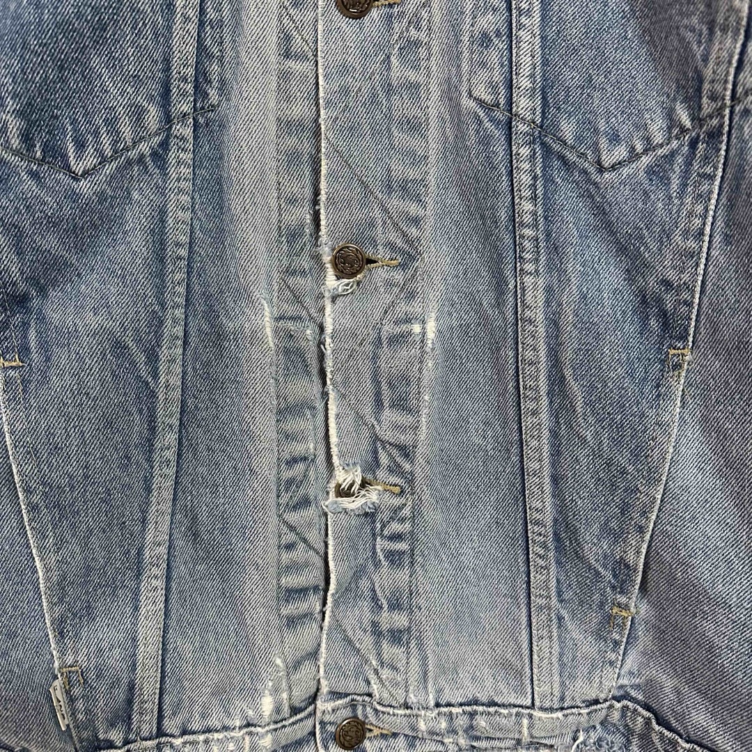 再構築 "87uta" セットアップ グランジ加工 デニム ジャケット パンツ メンズのジャケット/アウター(Gジャン/デニムジャケット)の商品写真
