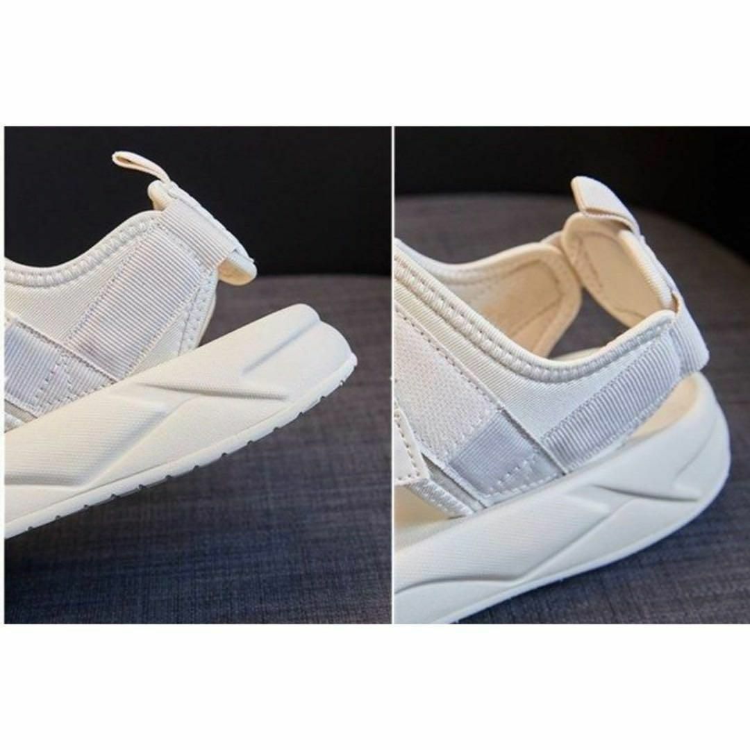 白 スポーツサンダル 24.0 靴 シューズ サンダル ミュール 厚底 スポサン レディースの靴/シューズ(サンダル)の商品写真