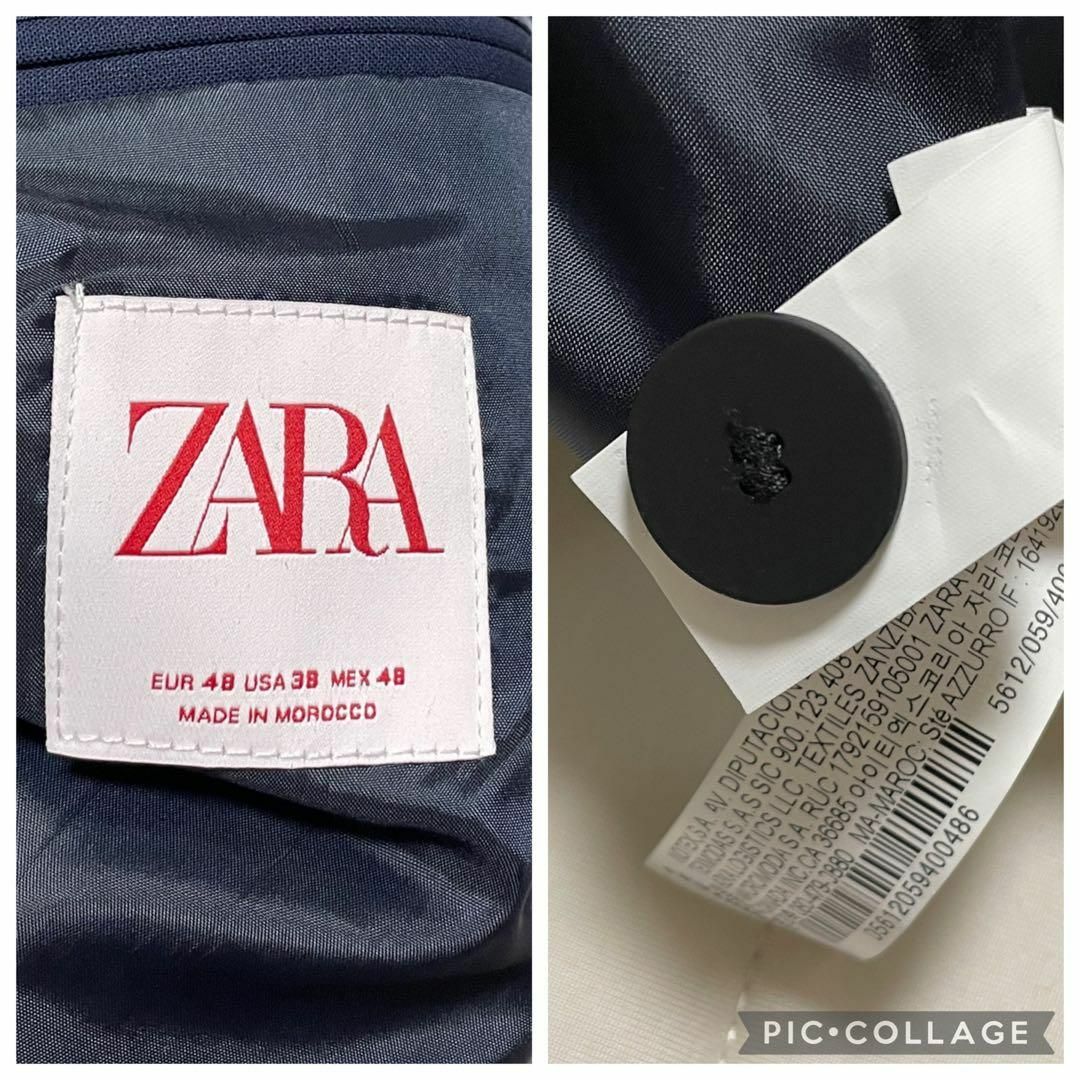 ZARA(ザラ)のxx142 ZARA/テーラードジャケット/メンズ/大きめ/ネイビー メンズのジャケット/アウター(テーラードジャケット)の商品写真