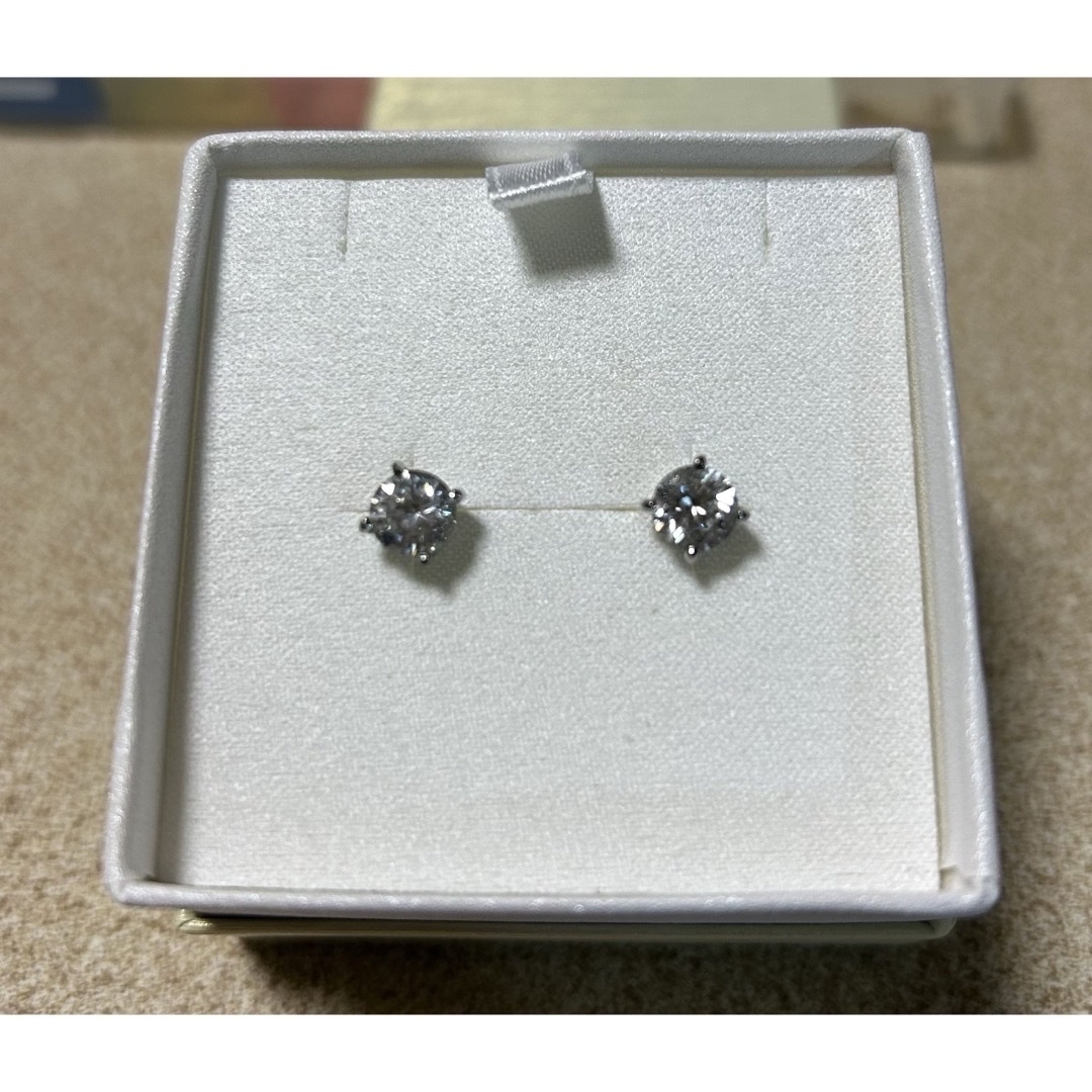 JEWELRY TSUTSUMI(ジュエリーツツミ)のK18 スタッズピアス　一粒ダイヤモンド　ジルコニア レディースのアクセサリー(ピアス)の商品写真