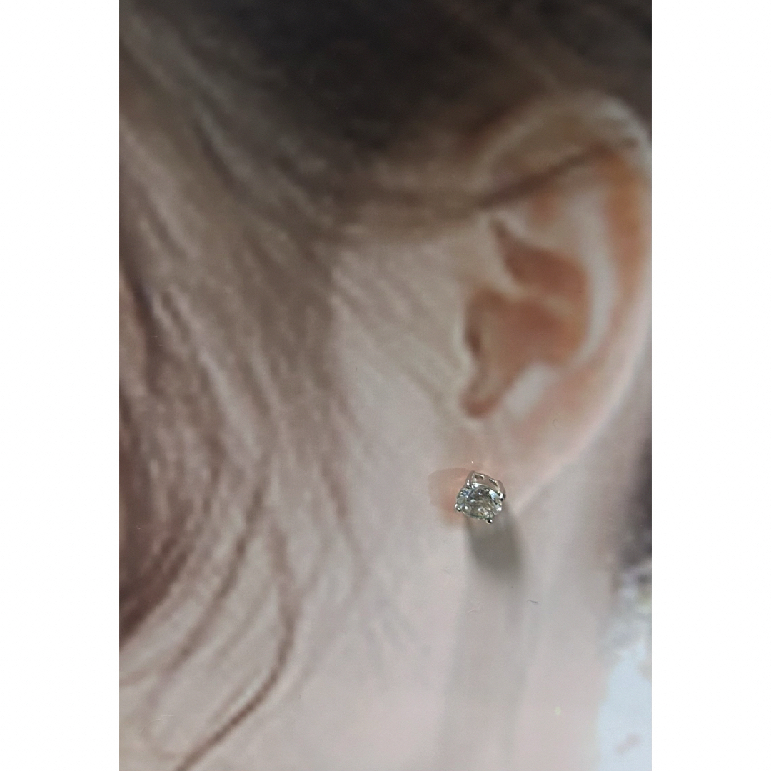 JEWELRY TSUTSUMI(ジュエリーツツミ)のK18 スタッズピアス　一粒ダイヤモンド　ジルコニア レディースのアクセサリー(ピアス)の商品写真