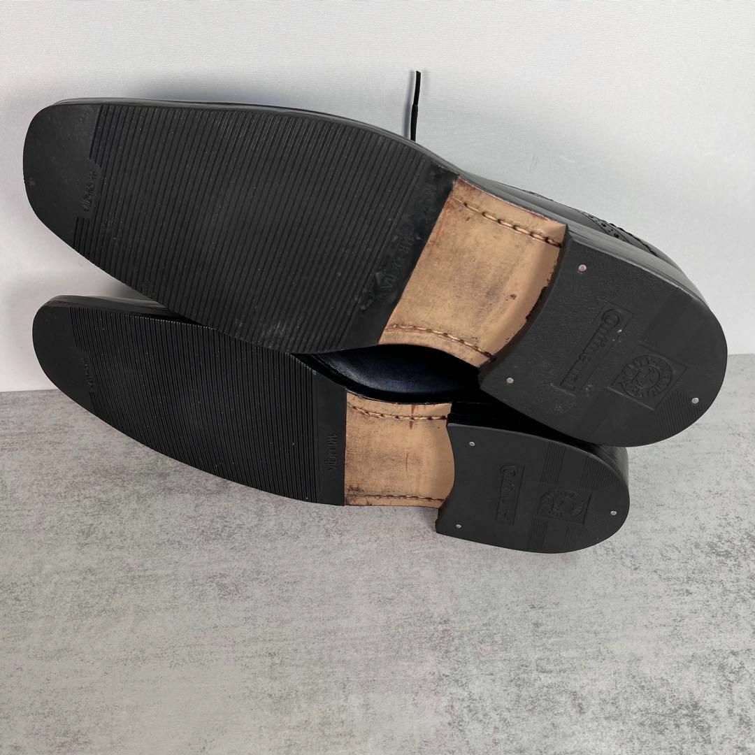 LOUIS VUITTON(ルイヴィトン)のルイヴィトン/LOUIS VUITTON 革靴　キャップトゥ　セミブローグ　黒 メンズの靴/シューズ(ブーツ)の商品写真