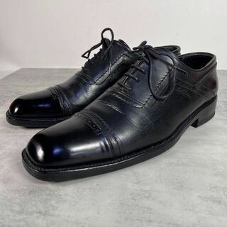 ルイヴィトン(LOUIS VUITTON)のルイヴィトン/LOUIS VUITTON 革靴　キャップトゥ　セミブローグ　黒(ブーツ)