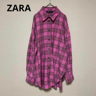 ザラ(ZARA)のxx144 ZARA/トップスチェックオーバーサイズシャツ/長袖/秋冬向け(シャツ/ブラウス(長袖/七分))