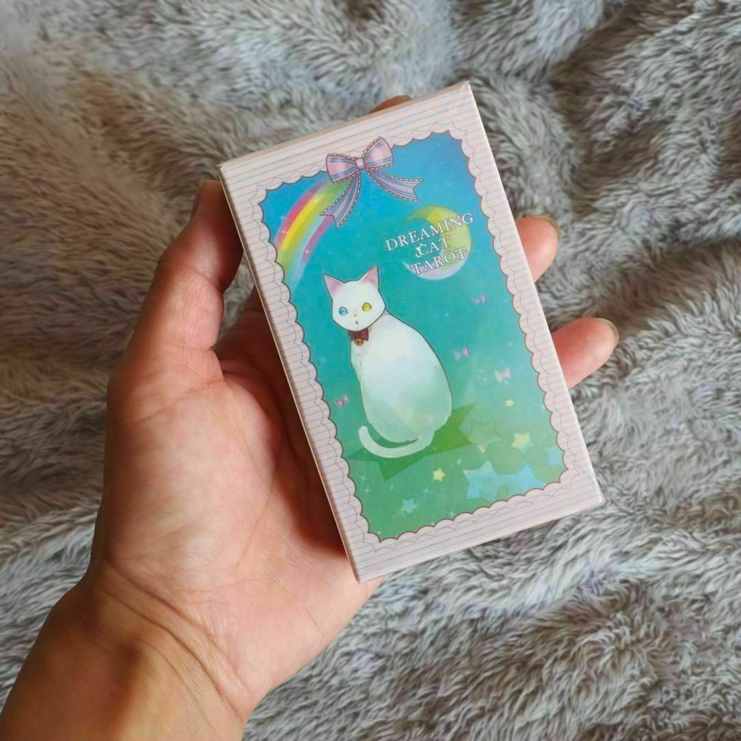 タロットカード ねこ 月 占い かわいい Dreaming Cat Tarot エンタメ/ホビーのテーブルゲーム/ホビー(トランプ/UNO)の商品写真