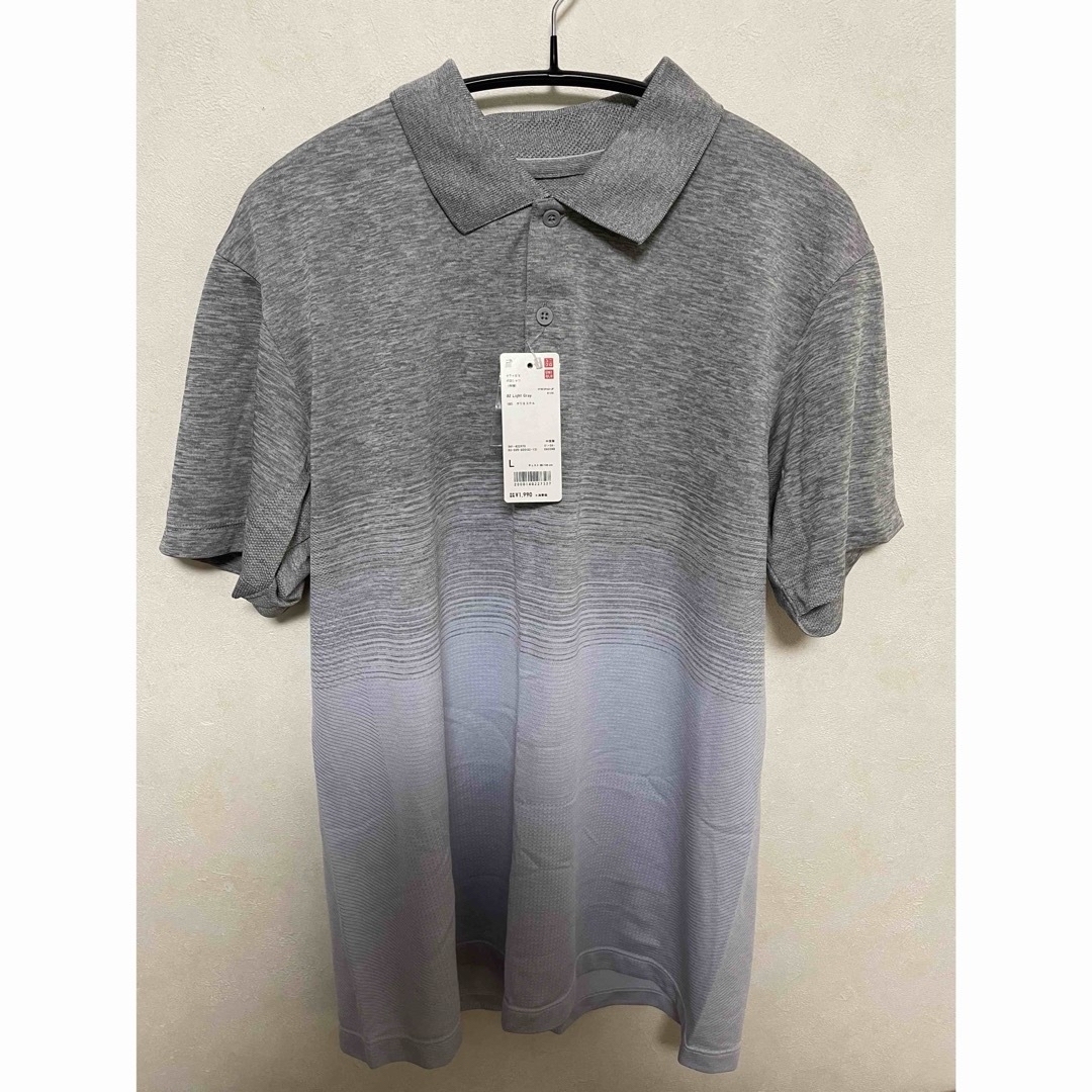 UNIQLO(ユニクロ)のユニクロ ドライEX ポロシャツ Tシャツ メンズ L 未使用 タグ付き メンズのトップス(Tシャツ/カットソー(半袖/袖なし))の商品写真