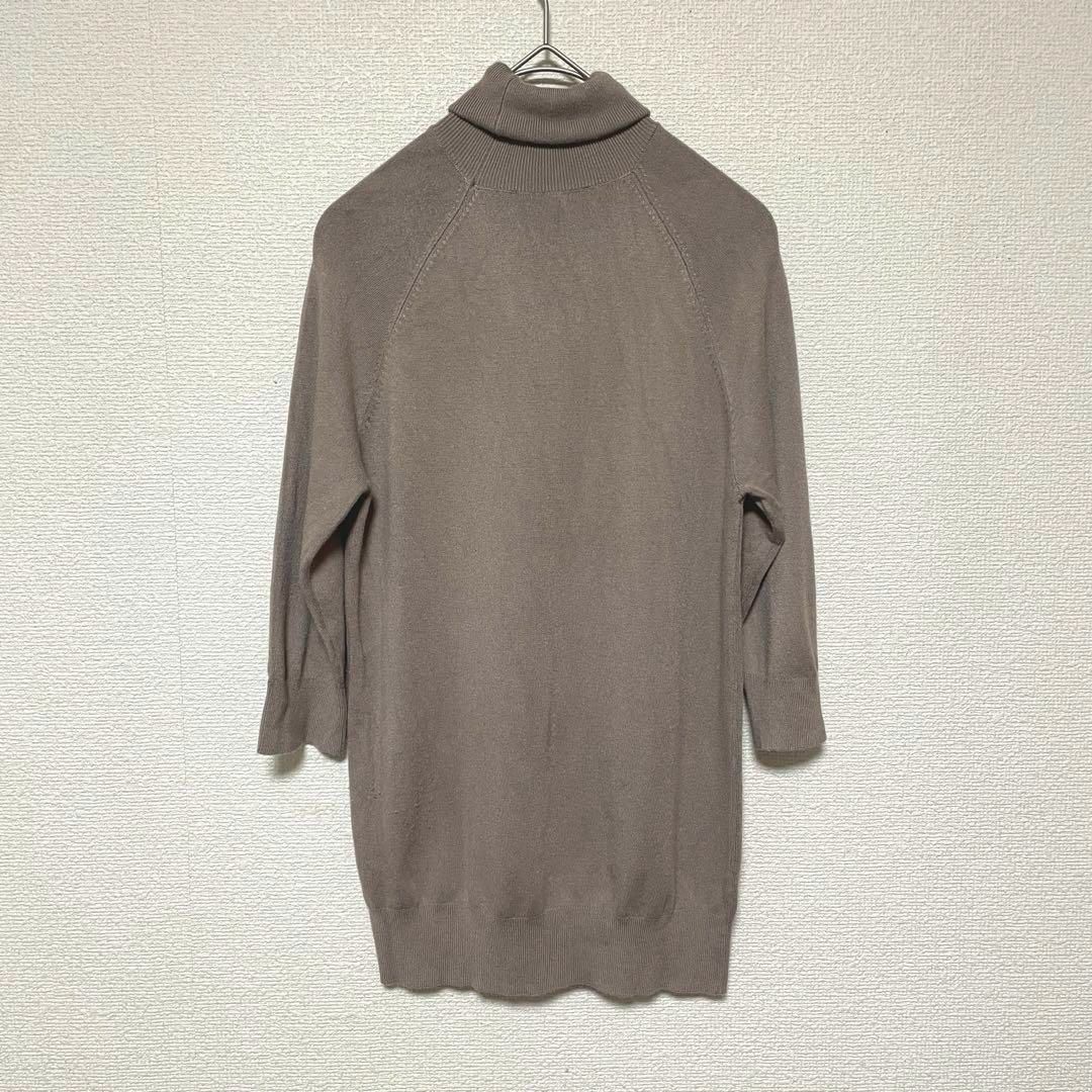 ZARA(ザラ)のxx149 ZARA/タートルネックカットソー/薄手/伸縮性/6分袖 レディースのトップス(カットソー(半袖/袖なし))の商品写真