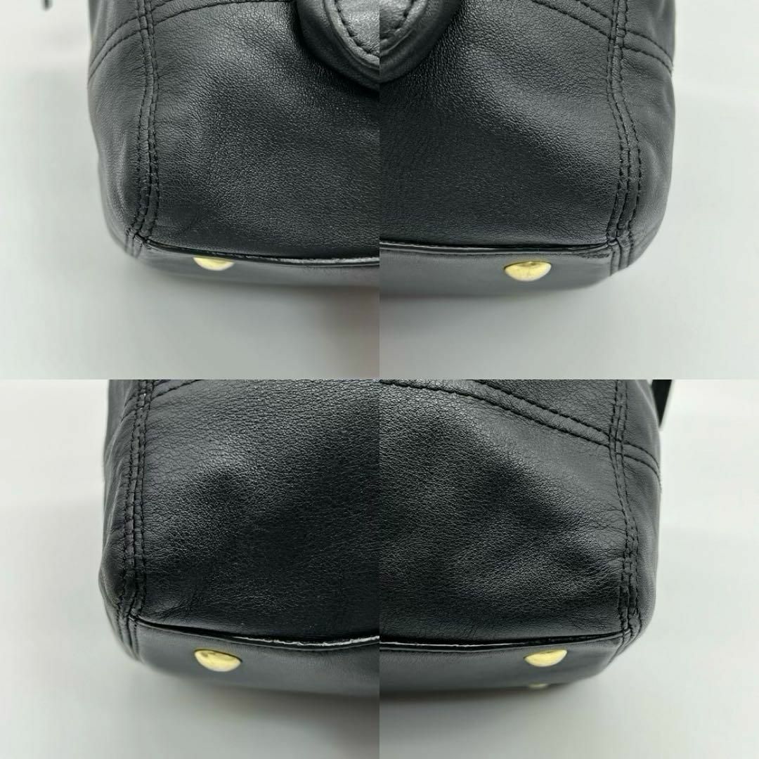 COACH(コーチ)の✨美品✨COACH オールレザー ハンドバッグ 2way シンプル ブラック レディースのバッグ(ハンドバッグ)の商品写真