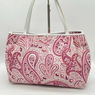 ETRO - ✨美品✨ETRO ペイズリー トートバッグ キャンバス レザー ピンク