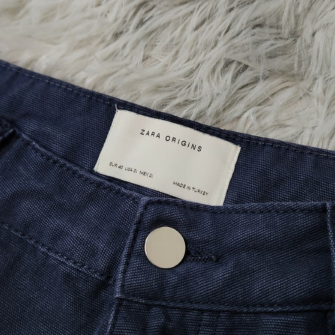 ZARA(ザラ)のZARA ORIGINS ザラ オリジンズ カーゴパンツ ネイビー メンズのパンツ(ワークパンツ/カーゴパンツ)の商品写真