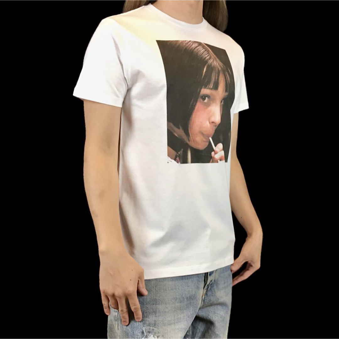 新品 レオン LEON マチルダ ストロー ショートカット 映画 少女 Tシャツ メンズのトップス(Tシャツ/カットソー(半袖/袖なし))の商品写真