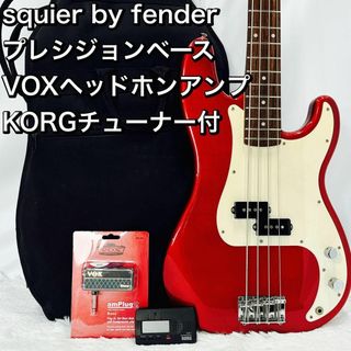 美品！squier by fender プレシジョンベース 初心者豪華セット！(エレキベース)