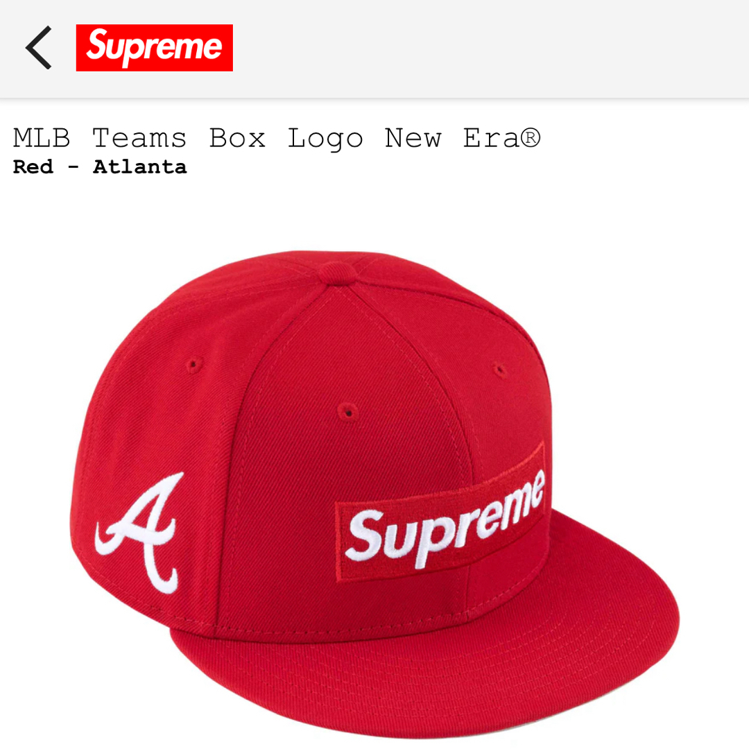 Supreme(シュプリーム)の新品24ss supreme MLB teams Boxlogo newera メンズの帽子(キャップ)の商品写真