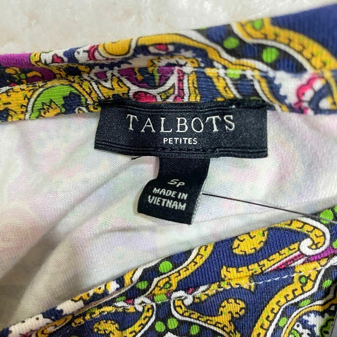 TALBOTS(タルボット)の【未使用タグ付き】　タルボット TALBOTS クラシックプリントカットソー レディースのトップス(Tシャツ(長袖/七分))の商品写真