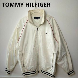 トミーヒルフィガー(TOMMY HILFIGER)のTOMMY HILFIGER トミーヒルフィガー ナイロンジャケット Lホワイト(ナイロンジャケット)