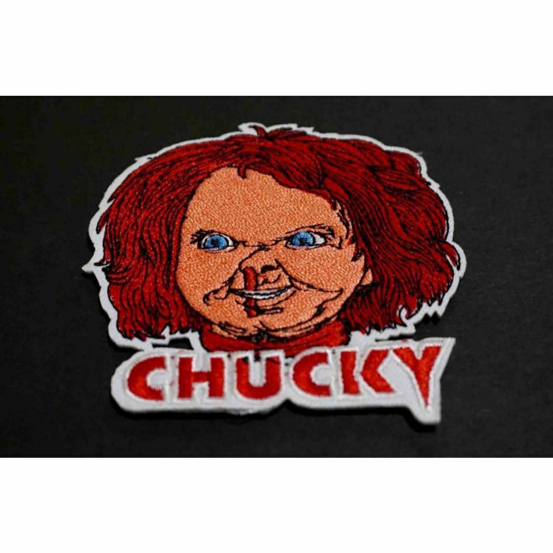 鼻血激おこUSチャッキーCHUCKY刺繍ワッペン新品アメリカ映画ムービー ハンドメイドの素材/材料(各種パーツ)の商品写真