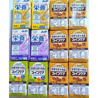 キユーピー(キユーピー)のジャネフ　栄養サポート食品　2種類　アサヒ　バランス献立　2種類　4種類12本(その他)