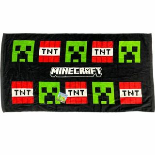 ケイカンパニー Minecraft タオルＬ マイクラ バスタオル プール 浴用(タオル/バス用品)