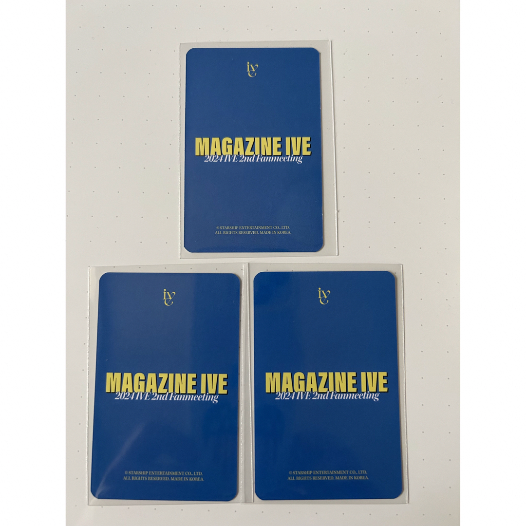 IVE MAGAZINE トレカ　ウォニョン　3種セット エンタメ/ホビーのタレントグッズ(アイドルグッズ)の商品写真