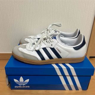 ナイキ(NIKE)の【美品】adidas samba og インディゴ　ネイビー　サンバ　24.5(スニーカー)