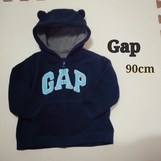 GAP(ギャップ)の新品♡くま耳パーカー♡90,80 キッズ/ベビー/マタニティのキッズ服男の子用(90cm~)(その他)の商品写真