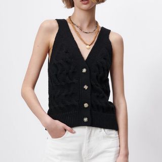 ZARA - ZARA ウールブレンドロングベスト XS-Sサイズの通販 by dot's ZARA - ZARA ウールブレンドロングベスト XS-Sサイズの通販 by dot's
