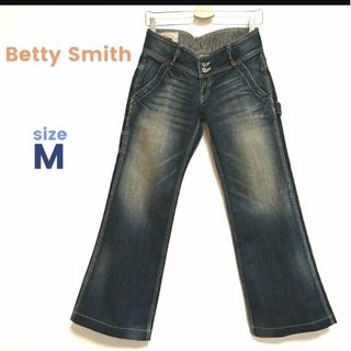 ベティスミス(Betty Smith)のベティスミス ペインターパンツ フレアデニム ジーンズ ローライズ  M(デニム/ジーンズ)