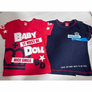 ベビードール(BABYDOLL)のベビードール　Ꭲシャツ　90　2枚　セット(Tシャツ/カットソー)