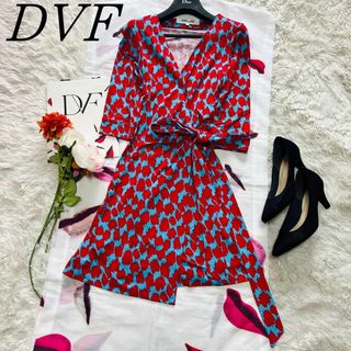 DIANE von FURSTENBERG - 【美品】DIANEvonFURSTENBERG ラップワンピース 総柄