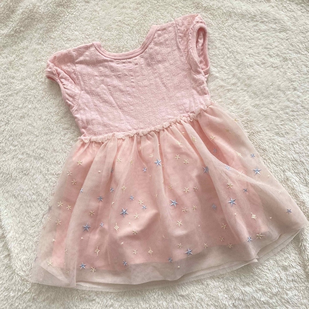 ベルメゾン(ベルメゾン)の【美品】ベルメゾン キッズ ワンピース size 80 キッズ/ベビー/マタニティのキッズ服女の子用(90cm~)(ワンピース)の商品写真