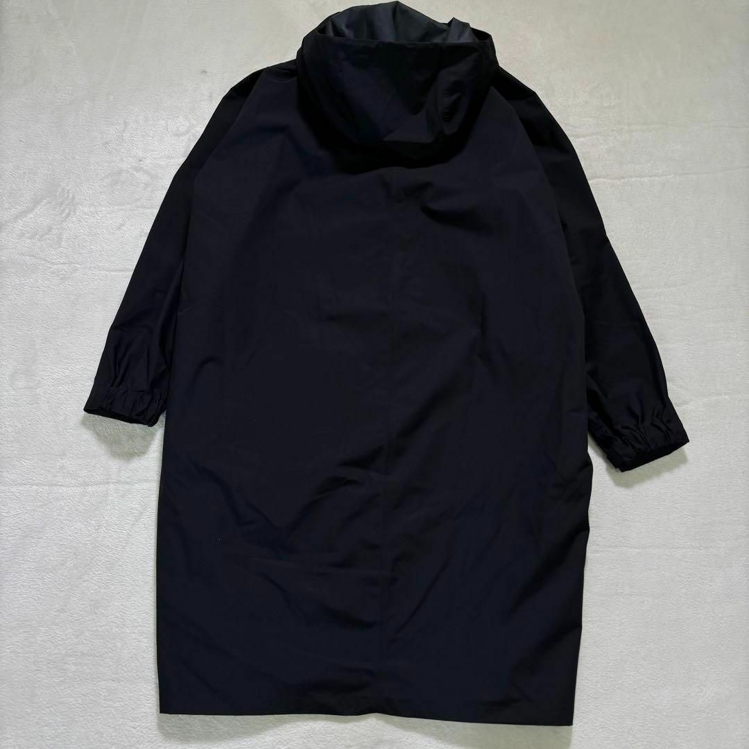 UNIQLO(ユニクロ)の美品✨ユニクロ セオリー ブロックテックコート ロングコート 黒 Mサイズ レディースのジャケット/アウター(ロングコート)の商品写真
